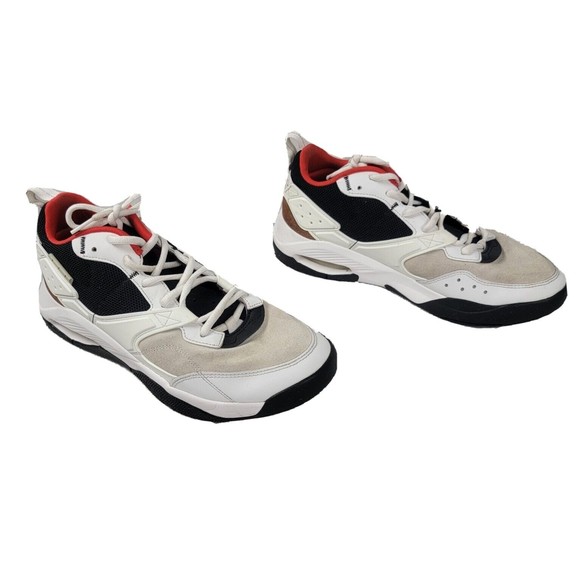 Nike Jordan Air NFH Sneaker Shoes CZ3984 102 White Chile Red Men's Size 9 - Picture 5 of 9